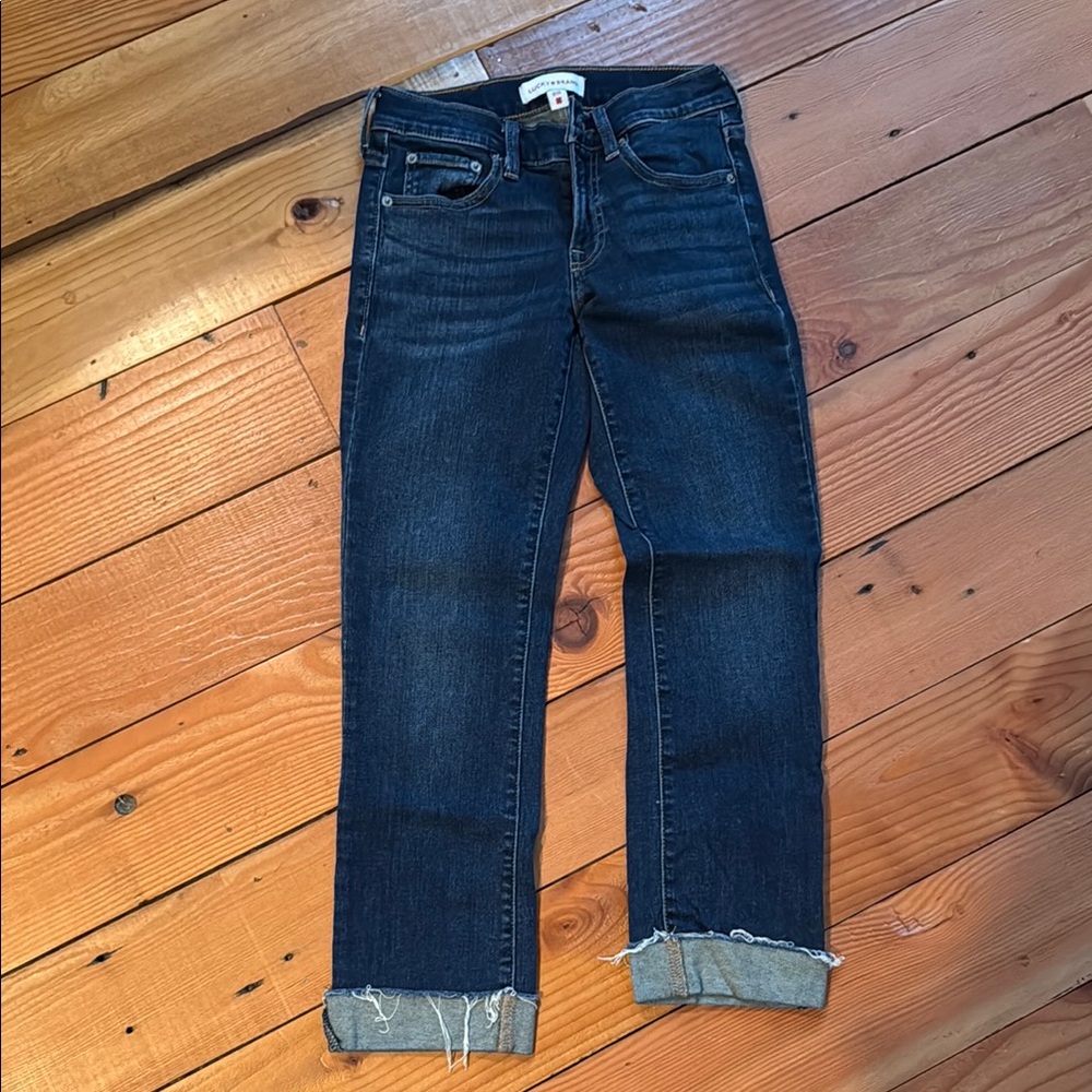 Lucky Brand Blue Ankle Cropped Jeans